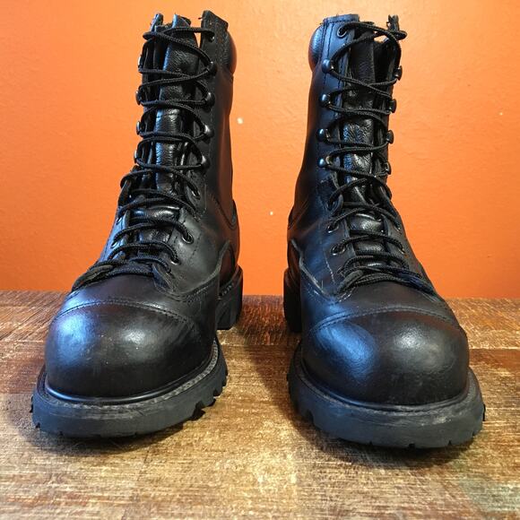 Matterhorn 8" WP Steel Toe Metaguard Prep Plant Work Boot Mens 7 W Combat Black - Picture 4 of 11
